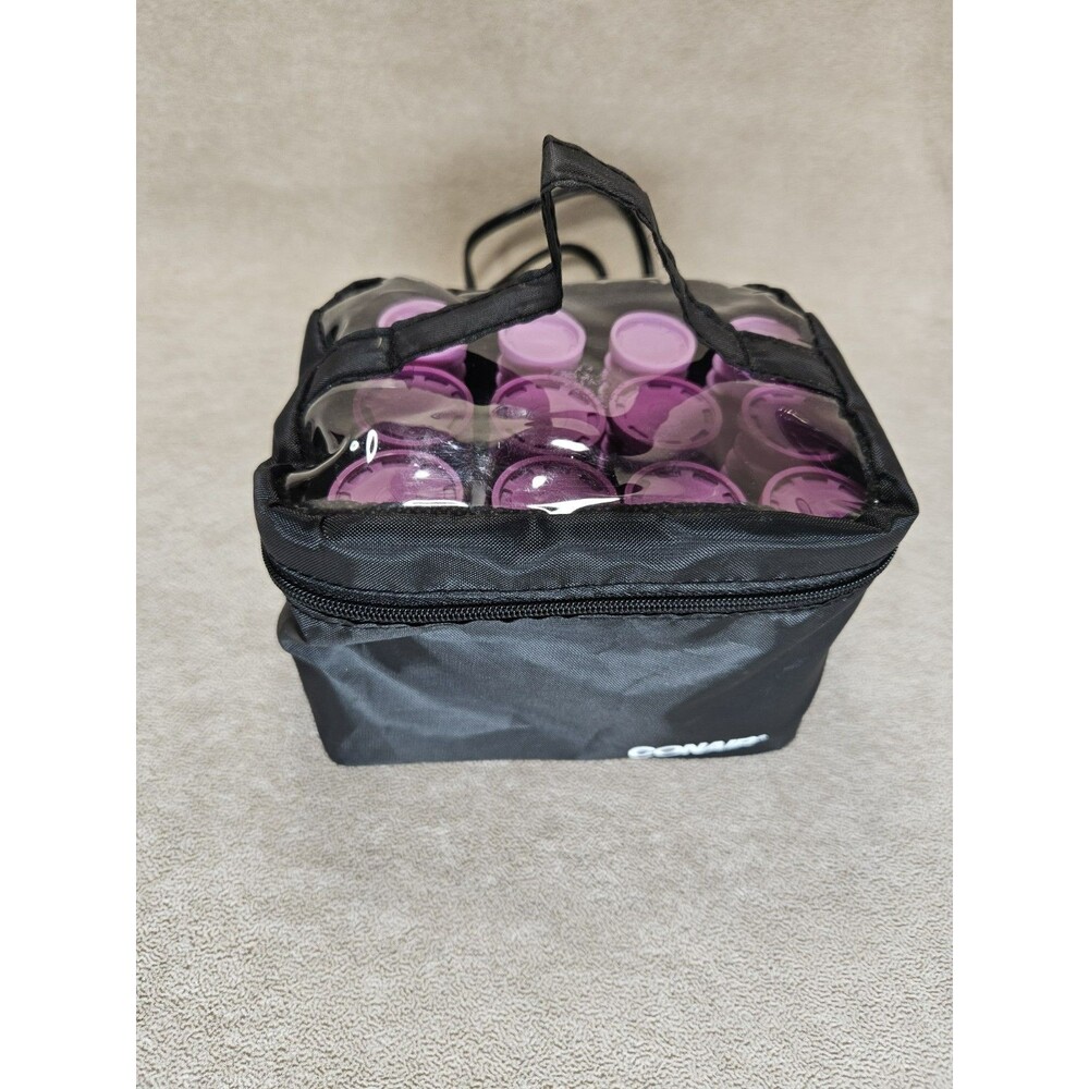 CONAIR Mini Pro Ceramic Hot 12 Rollers Travel Pageant HS29TR Clean Complete